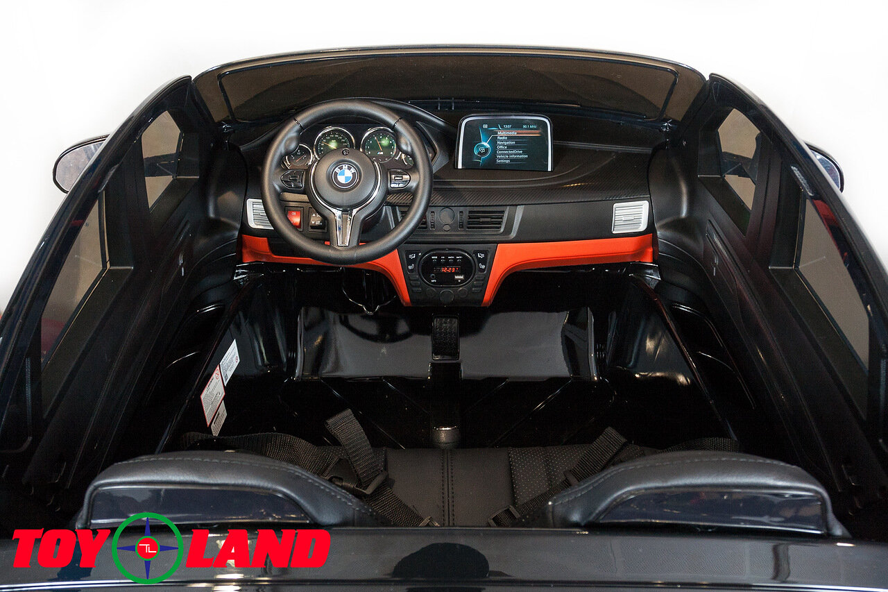 Электромобиль ToyLand BMW X6 mini черного цвета  